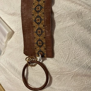 Natural Cork Wristlet With Boho Design - Picture 1 of 6