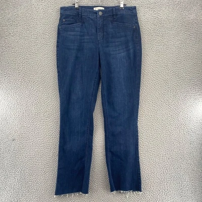 J Jill Jeans Womens 10 Blue Dark Wash Denim Smooth Fit Barely Boot Cut Stretch - Image 1 of 4