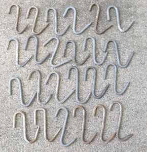 TWENTY FOUR (24) Vintage BEEF Meat Hooks For RAILROAD REEFER CAR & Butcher Shop - Picture 1 of 8