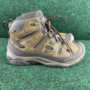 KEEN Men's Circadia Mid Waterproof Hiking Boots Bison/Brindle US Size 12 - Picture 1 of 9