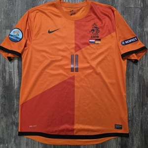 2012 Nike Netherlands Home Soccer Jersey Arjen Robben Men XL UEFA Euro Bayern - Picture 1 of 11
