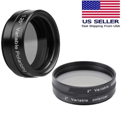 1.25''/ 2'' Variable Polarizing Filter Len for Astronomical Telescope Eyepiece - Image 1 of 4