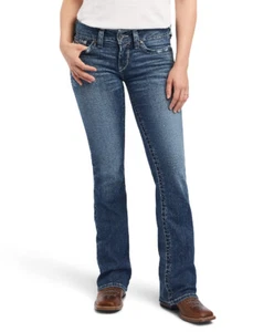 Ariat REAL Mid Rise Bootcut Raquel Jean, 25-34 Short, Regular, Long, Extra Long - Picture 1 of 7