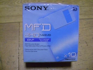 SONY 1.44MB IBM Formatted Floppy Disks - Box of 10, new and sealed - Afbeelding 1 van 6