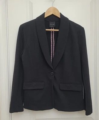 Женский вязаный блейзер Eden Society размер M черный на одной пуговице повседневный Academia - Изображение 1 из 4