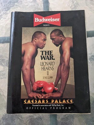 VINTAGE LEONARD vs HEARNS II  1989 Official Fight Program. - Image 1 of 4