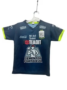 Camiseta de fútbol CLUB LEON FC azul/amarillo neón, LIGA MX, México, Telcel talla 12 - Imagen 1 de 6