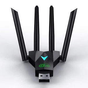 Dual Band USB 3.0 Wireless WiFi Adapter 2.4G 400Mbps & 5G 867Mbps High-Speed - Picture 1 of 6