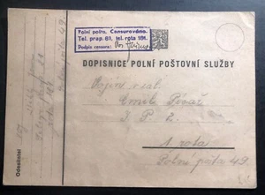 1938 Polish Army In Sudetenland Censored Postcard Cover - Picture 1 of 2