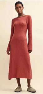 Nobody's Child Maxi Dress Knit Scoop Back Brown Terracotta XL / UK 18 - BNWT £79 - Picture 1 of 15
