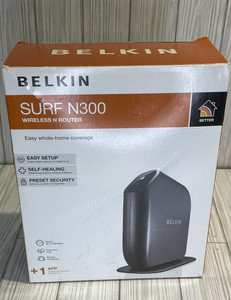 Belkin Surf  N300 WiFi Wireless N Router, Model F7D6301, Pre-Owned w/box