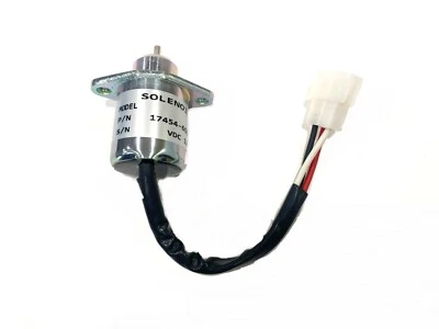 Brand New Fuel Shut Off Solenoid 17454-60010 12V For Kubota D905 D1005 D1105 - Image 1 of 4