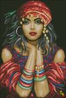 Bead Embroidery Kit Needlepoint Beading Beadwork gypsy in red diy picture