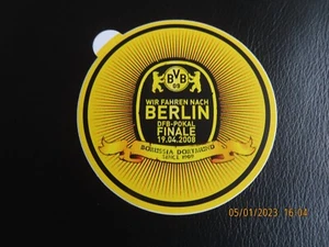 BVB 09 Borussia Dortmund Aufkleber Wir fahren nach Berlin 2008 DFB-Pokal-Finale - Bild 1 von 1