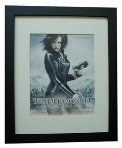 UNDERWORLD+Movie+Film+POSTER+AD+RARE ORIGINAL 2006+FRAMED+EXPRESS WORLD SHIP - Imagen 1 de 8