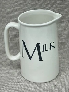 Milk Pitcher Cream Color Create By Just Mugs Ceramic White Creamer Milk Jug  - Picture 1 of 11