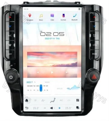 12.1" Car Navigation Radio for Dodge RAM 1500 2500 3500 2019-2022 GPS Player - Image 1 of 4