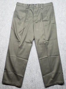 Dockers WF Pants Mens 36x29 Olive Signature Khaki Classic Fit Cotton Stretch New - Picture 1 of 13