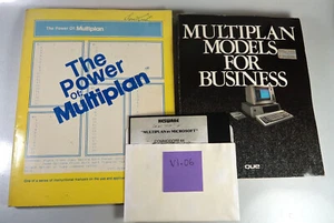 Commodore 64 Multiplan by Microsoft - HesWare Includes Disk and Two Books TESTED - Picture 1 of 5