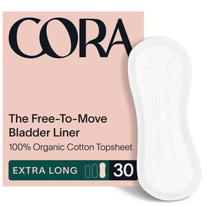 Forros para incontinencia extra largos Cora, sábana superior 100 % algodón orgánico, 30 unidades - Imagen 1 de 12