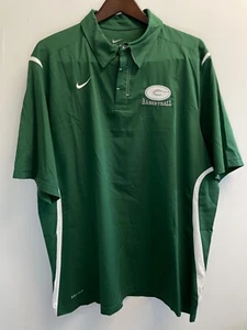 Nike Dri Fit Short Sleeve Logo Polo Shirt Men's XL Green Georgia Basketball - Picture 1 of 5