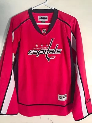 Camiseta para mujer Reebok Premier NHL Washington Capitals Team roja talla XL Foto 1 de 2