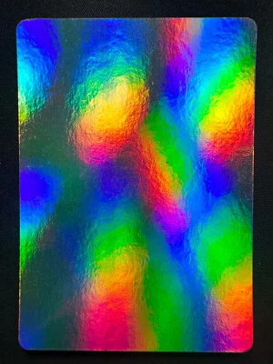 Chaotic Rainbow Foiling Test Print Card - Image 1 of 2