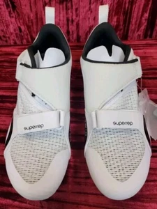 NEW Nike SuperRep Cycle cycling bike Biking Shoes Wh/Blk CW2191-100 Men's 11.5 - Picture 1 of 9