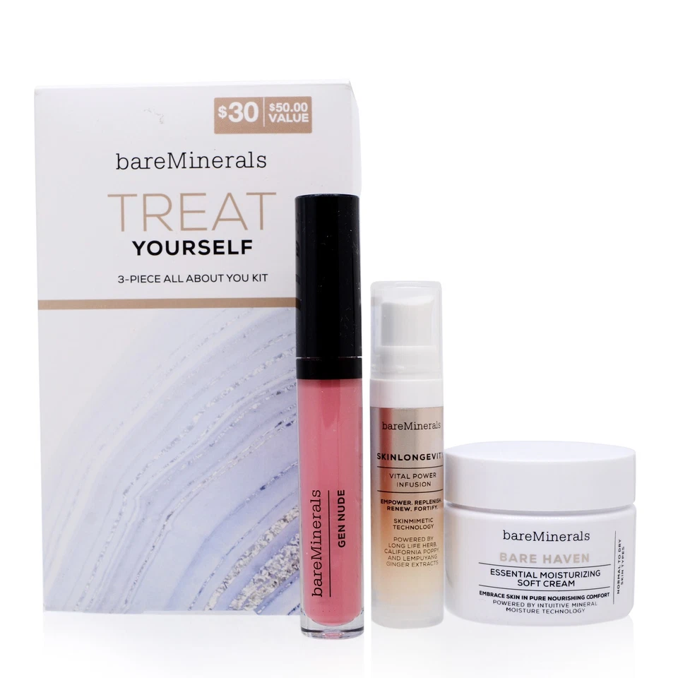 Treat Yourself All About You 3pc Gift Set by bareMinerals - New SL. Damaged Box - Изображение 1 из 1