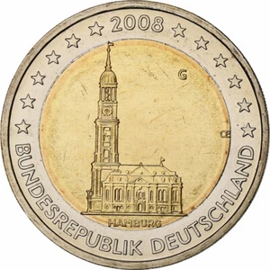 [#1303983] Germany, 2 Euro, Cathédrale de Hambourg, 2008, Karlsruhe, Bi-Metallic - Picture 1 of 2