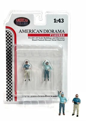 Conjunto de bonecos de metal American Diorama escala 1:43 Racing Legends tema anos 50 AD-76447 - Imagem 1 de 4