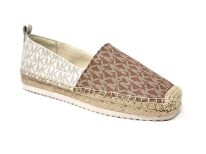 Michael Kors Lenny Signature Logo Jacquard Slip-On Espadrilles Size 7 - Imagen 1 de 9