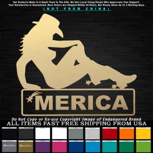 'Calcomanía de stripper sexy izquierda vaquera Merica' - Imagen 1 de 12