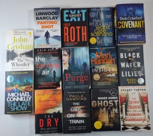 John Grisham 14 Thriller Mystery Paperback Bundle Michael Connelly Stuart Turton - Picture 1 of 7