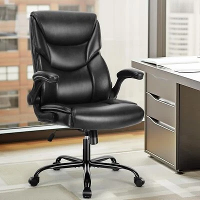 MCQ Ergonomic Executive Computer Desk Chairs with Adjustable Flip-up Armrest - Image 1 of 4