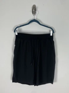 Lululemon T.H.E. Lined Shorts Size Medium Men Black Drawstring Quick Dry - Picture 1 of 7