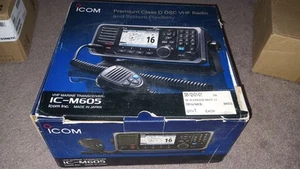 NEW ICOM IC-M605 VHF Marine Transceiver Class D DSC with Color Display - Zdjęcie 1 z 7