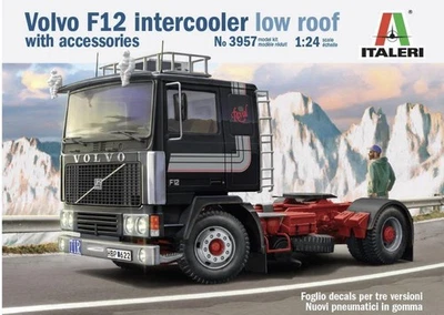 1:24 ITALERI Volvo F-12 Intercooler Low Roof W/Accessories Truck Kit IT3957 - Immagine 1 di 4