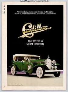 Cadillac Diecast Replica Classic Phaeton Model Showcase Vtg 1989 Advertisement - Picture 1 of 5