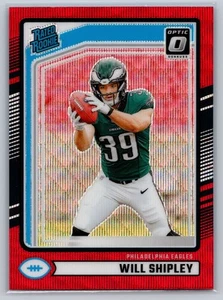 2024 Donruss #312 Will Shipley Optic Rated Rookies Preview Red Wave - Bild 1 von 2