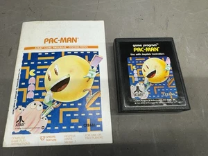 Cartucho de instrucciones vintage 1981 Namco Pac-Man Atari videojuego folleto 2600 - Imagen 1 de 7