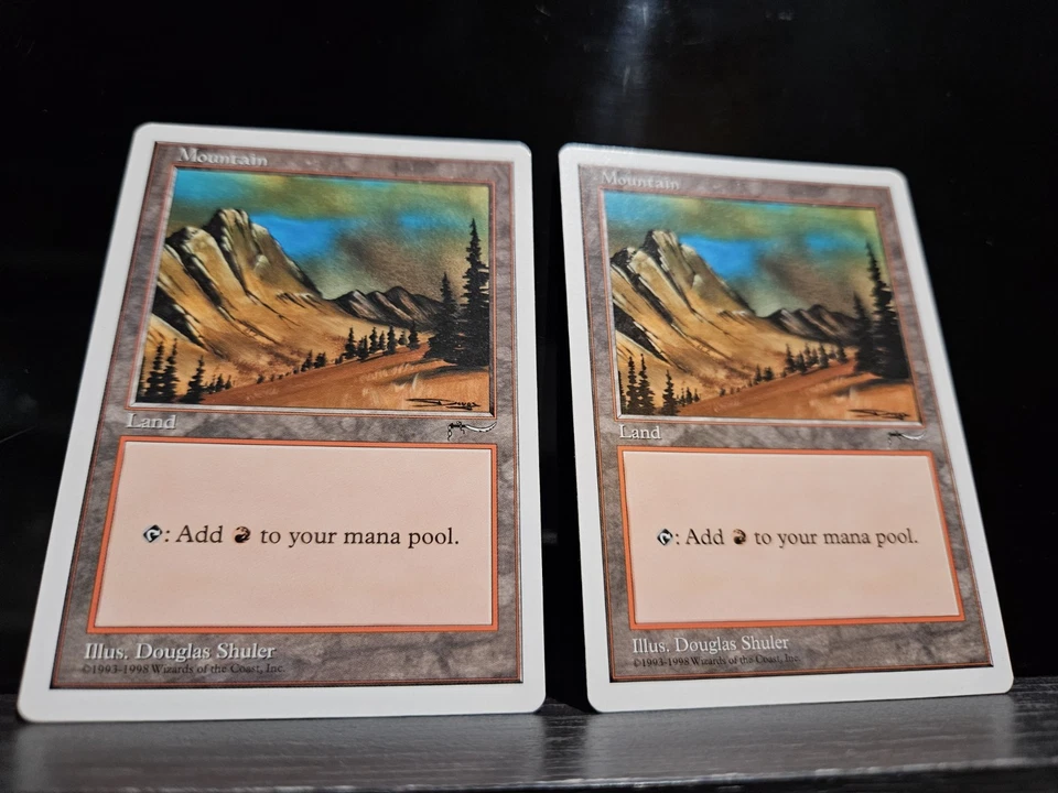 MTG Mountain x2 (Arabian Nights Reprint) - Anthologies - Near Mint - Image 1 of 1