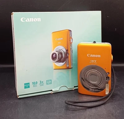 Cámara digital Canon IXY 110 IS 10,0 megapíxeles - naranja probada Foto 1 de 4