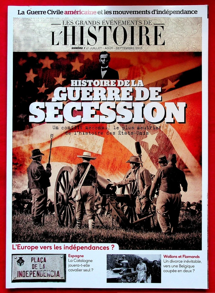 Les grands événements de l'histoire n° 1 - Histoire de la guerre de Sécession - Photo 1/2