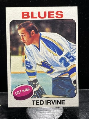 Ted Irvine #244 1975-76 Topps St. Louis Blues - Image 1 of 2