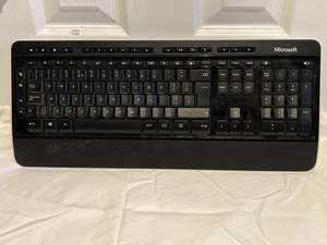 Microsoft Wireless Desktop QWERTY Keyboard 3050 - Keyboard Only - Black - Picture 1 of 14