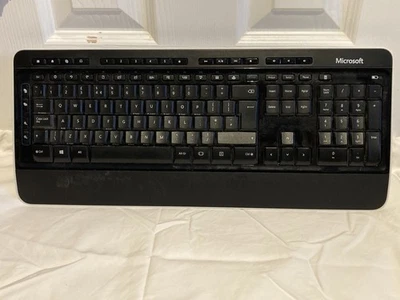 Microsoft Wireless Desktop QWERTY Keyboard 3050 - Keyboard Only - Black - Image 1 of 4