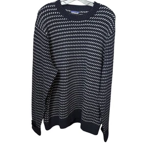 Suéter Patagonia Mezcla Lana Reciclada Cuello Redondo Para Hombre XL Clásico Azul Marino Nórdico - Imagen 1 de 7