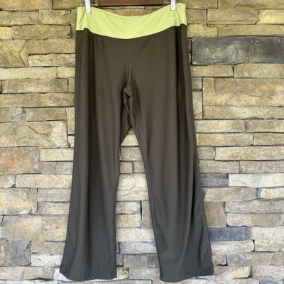 Pantalones Nike Fit-Dri Talla Grande Dos Tonos Verde Oliva Cazador Yoga Gimnasio Elastizados Foto 1 de 4