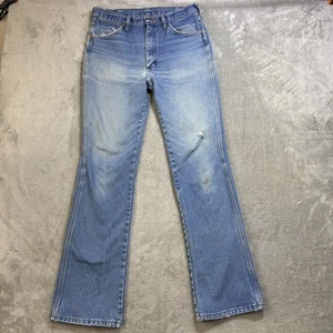 Vintage Wrangler Jeans Herren 30x31 Blau Denim Schlag Distressed USA Cowboy 90er - Bild 1 von 17
